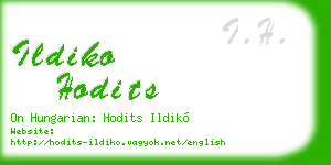 ildiko hodits business card
